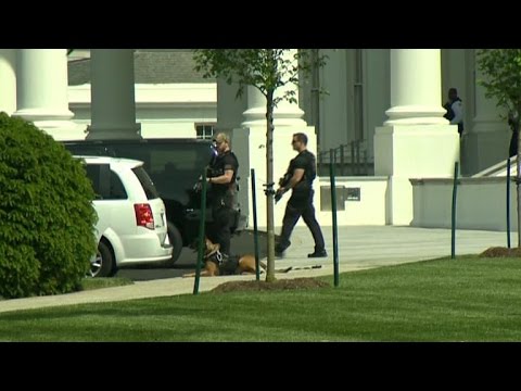 Secret Service guns down armed man outside White House - YouTube