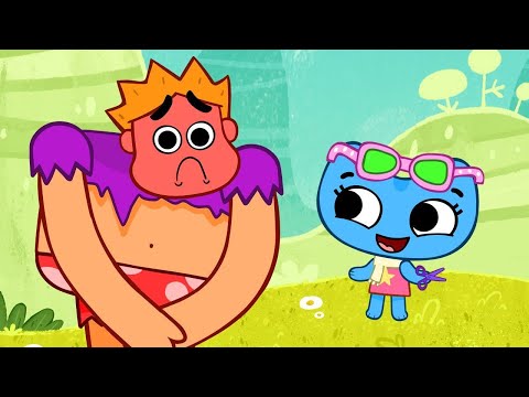 Kit^n^Kate: A Giant Problem (Full episode #75) Animation For kids