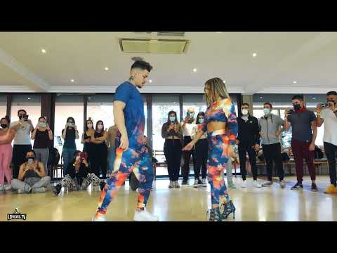 Simone y Danila Bachata New Style - Fabbio X Omar Montes X Lennis Rodriguez - DIABLITA REMIX| Madrid