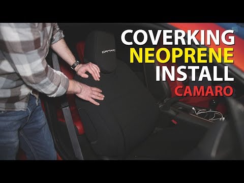 How to Install 2010-2015 Camaro Coverking Seat Covers - Neoprene Vs NeoSupreme
