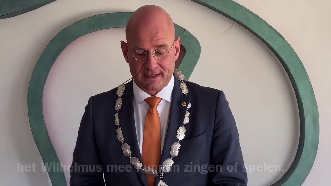 Burgemeester Jan Nieuwenburg: "Vier Koningsdag thuis"