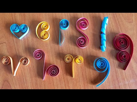 How to make paper quilling scrolls/ swirls