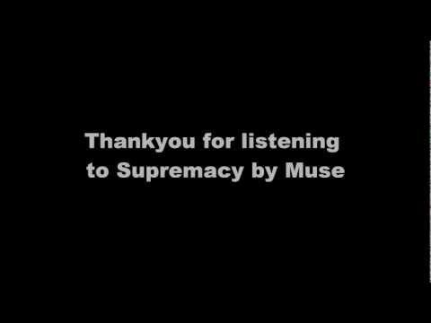 Muse - Supremacy Lyrics