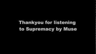 Muse - Supremacy Lyrics