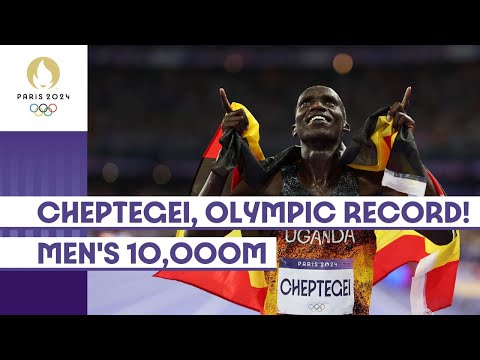 Joshua Cheptegei 🇺🇬  Men's 10,000m Olympic Champion | Paris 2024 Highlights