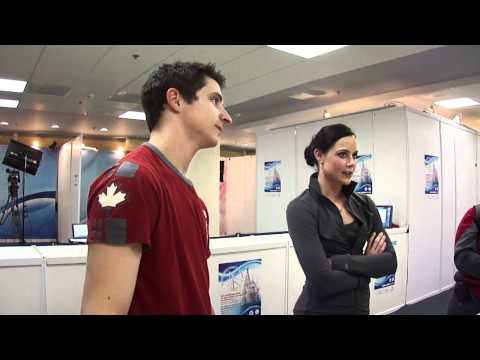 2011 Worlds: Tessa Virtue, Scott Moir interview