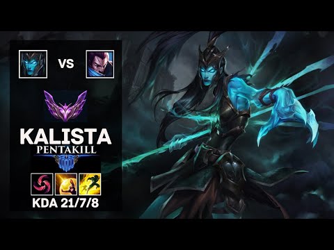 Kalista Mid vs Yasuo - Master - Penta Kill - Patch 13.13