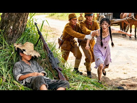 Japanese soldiers abduct women—unaware a lad hiding in the grass is a top sniper who wipes them out.