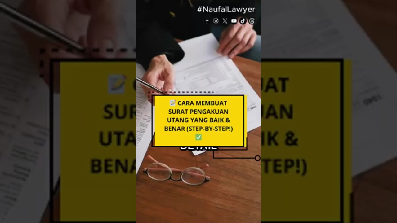 📝 Cara Membuat Surat Pengakuan Utang yang Baik & Benar (Step-by-Step!) ✅