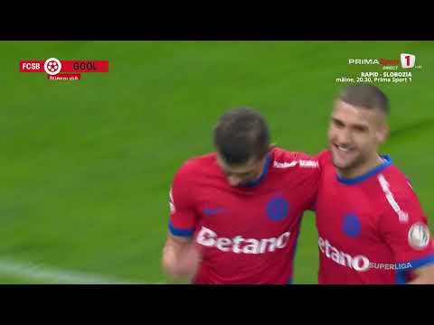 GOOOL FCSB. Roş-albaştrii se desprind dintr-un penalty