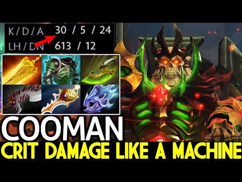 COOMAN [Wraith King] Crit Damage Like a Machine No Mercy 30 Kills Dota 2