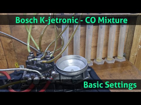 Bosch K-jetronic - CO Mixture Basic Setting
