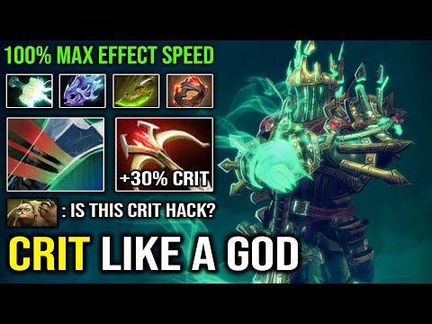 CRIT LIKE A HACKER Max Speed Giant's Ring + Daedalus 100% Max Effect Electric OP Wraith King Dota 2