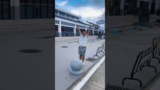爸爸带儿子挑战石礅 #爸爸带娃#家有萌宝 #萌娃
