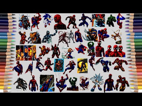 60 + SUPERHEROES Coloring Pages | First 6 Months In 2022 In SAILANY Coloring Kids [NCS Release]