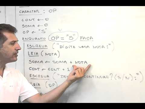 Lógica de Programação - Aula 08 - Exercício Estrutura de Repetição - Enquanto Faça