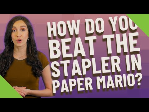 How do you beat the stapler in Paper Mario?
