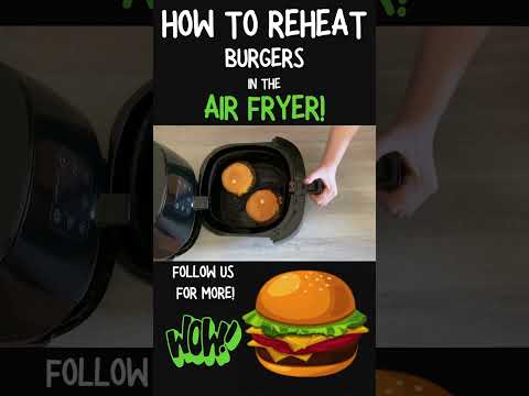 How To Reheat A Burger In Air Fryer #shorts