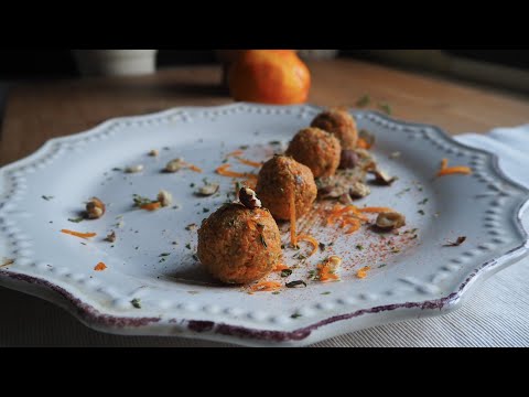Polpettine vegane crudiste alle nocciole e scorza d’arancia - come fare polpette vegane crudiste