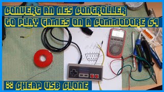Convert an NES Controller to play games on a Commodore 64! | USB D-Pad