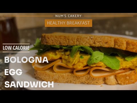 Low Calorie Bologna Egg Sandwich - Healthy Meal - Breakfast Ideas ✨