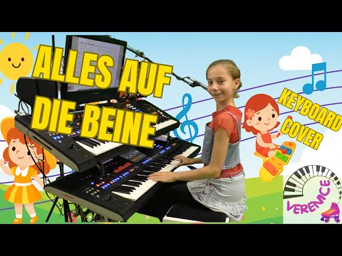 Marsch-Medley „Alles auf die Beine“ 👣🎹 | Fröhliches Potpourri | Keyboard Cover Verenice Heitsch 11 J