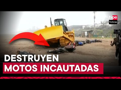 Magdalena: destruyen motocicletas incautadas en Costa Verde