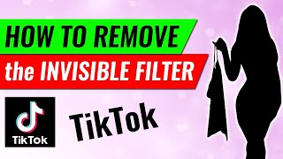 HOW TO REMOVE THE INVISIBLE FILTER | TIKTOK | 100% WORKING | HOW TO 101 - OFFICIAL