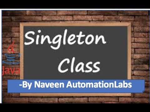 SingletonDesign Pattern In Java || How to achieve Singleton In Selenium WebDriver