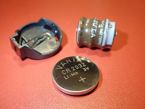 How to replace a barrel battery by modern CR2032 on an old mainboard properly