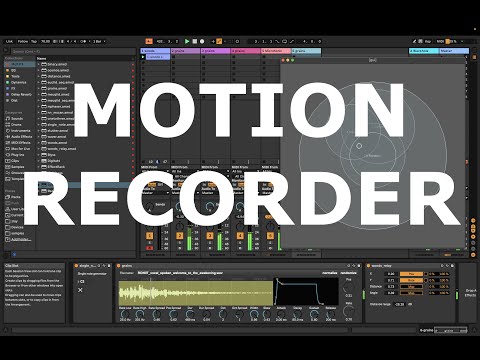 Max for Live Woods got a motion recorder