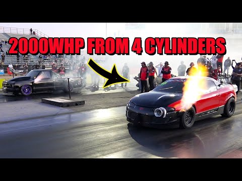 RED DEMON 4 CYL EAGLE TALON GONE FROM 205HP to 2000HP !!