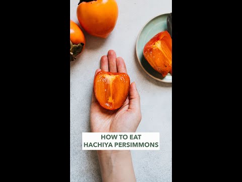 How to Eat Hachiya Persimmons