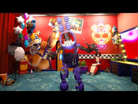 How Faceless Bonnie Jumpscares Gregory 3rd Person View - FNAF Security Breach