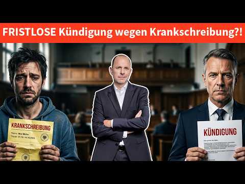Video Thumbnail: FRISTLOS gekündigt wegen Online-Krankschreibung? | RA Christian Solmecke
