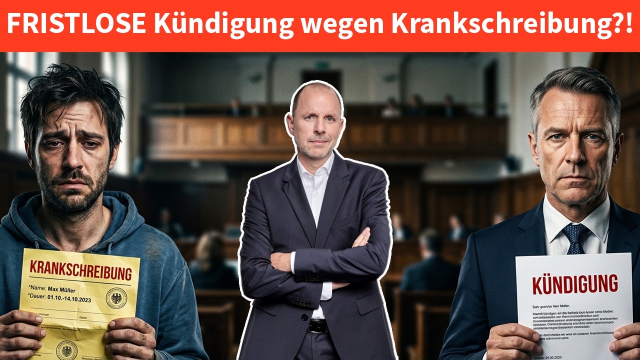 FRISTLOS gekündigt wegen Online-Krankschreibung? | RA Christian Solmecke