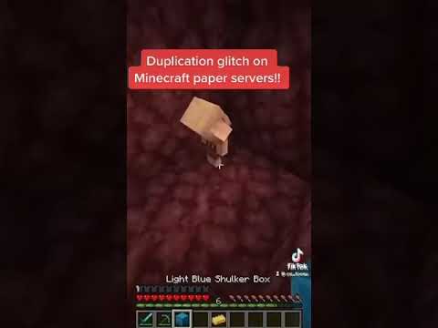 Duplication glitch on Minecraft paper servers!!