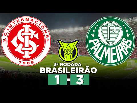 PALMEIRAS VENCE O INTER E ASSUME A LIDERANÇA DO BRASILEIRÃO! INTERNACIONAL 1 x 3 PALMEIRAS