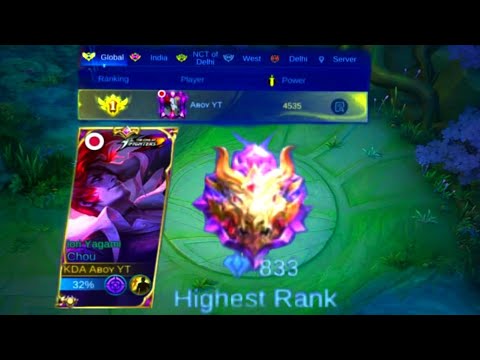 EX TOP no.1 GLOBAL CHOU INSANE GAMEPLAY🥵|(MLBB)