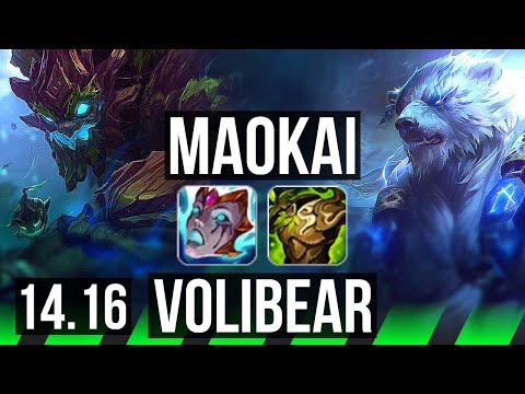 MAOKAI vs VOLIBEAR (JGL) | 4/1/15, Rank 13 Maokai | BR Challenger | 14.16