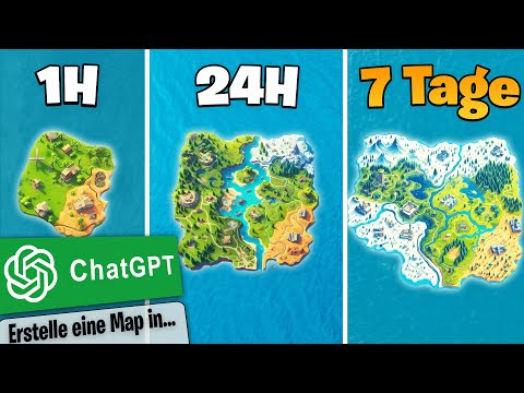 ChatGPT erstellt eine BATTLE ROYALE MAP in 1h, 24h und 7 Tagen!😲