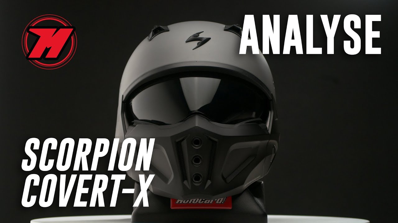 Analyse casque moto SCORPION COVERT-X. Très radical ! 😈
