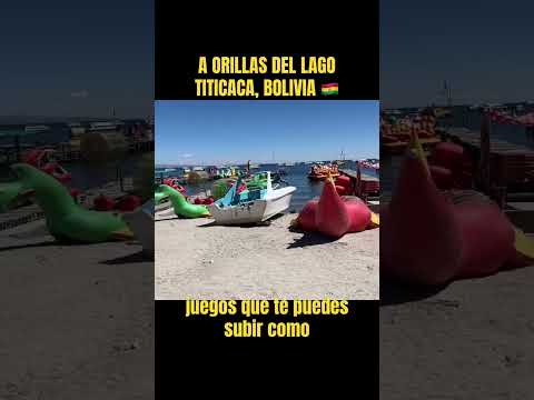 A ORILLAS DEL LAGO TITICACA, BOLIVIA 🇧🇴 #bolivia #lapaz #copacabana