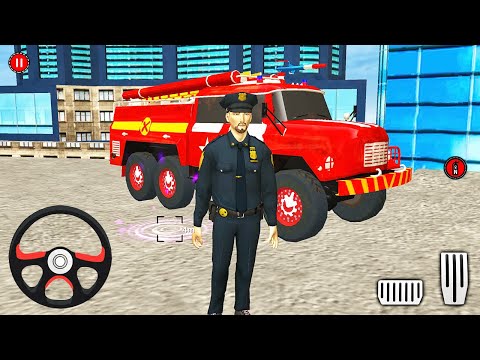 Police Emergency Fire Truck Driving Simulator 2021 #2 - Android Gameplay