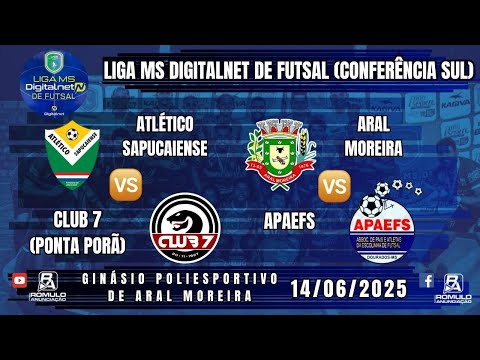 #1219 🏆 Liga MS Digitalnet de Futsal - 4ª Rodada / ⚽ (2 JOGOS) ⚽
