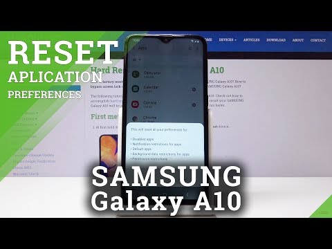 How to Reset App Settings in SAMSUNG Galaxy A10 - Restore App Permissions