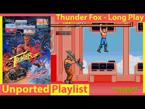 Budget Contra! Thunder Fox! Taito's Side Scrolling Run and Gun Contra Clone for Arcades! Long Play
