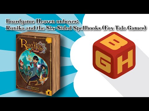 Board Game Heaven Unboxing 97: Runika and the Six-Sided Spellbooks (Fox Tale Games)