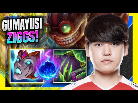 GUMAYUSI SHOWS HIS SECRET PICK ZIGGS ADC IN LCK! - T1 Gumayusi Plays Ziggs ADC vs Kai'sa!