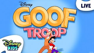 Download the video "🔴 LIVE! Goof Troop 🤪🐶 | 24/7 Full Episode Live Stream | @disneykids"